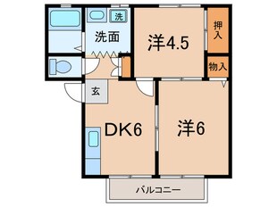 パステルハイツの物件間取画像